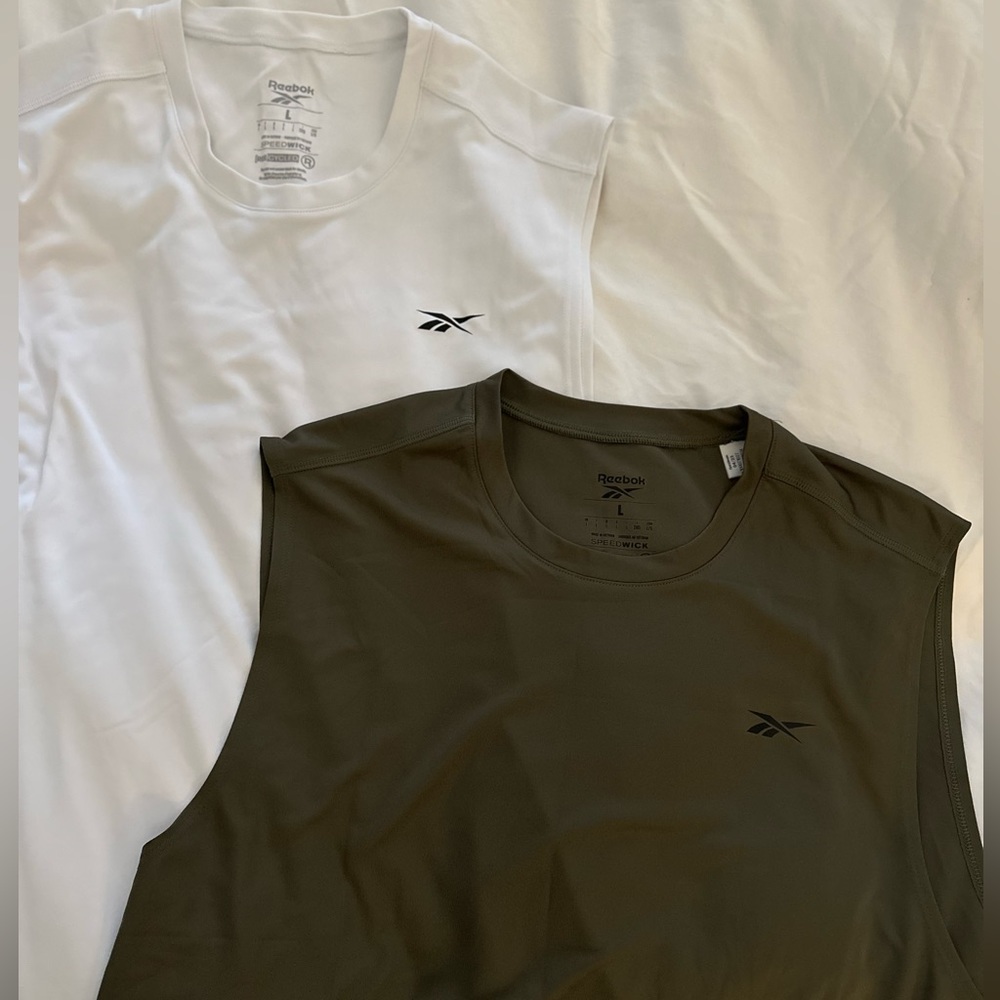 Men’s Reebok Muscle Tanks - Sz L - New without tags